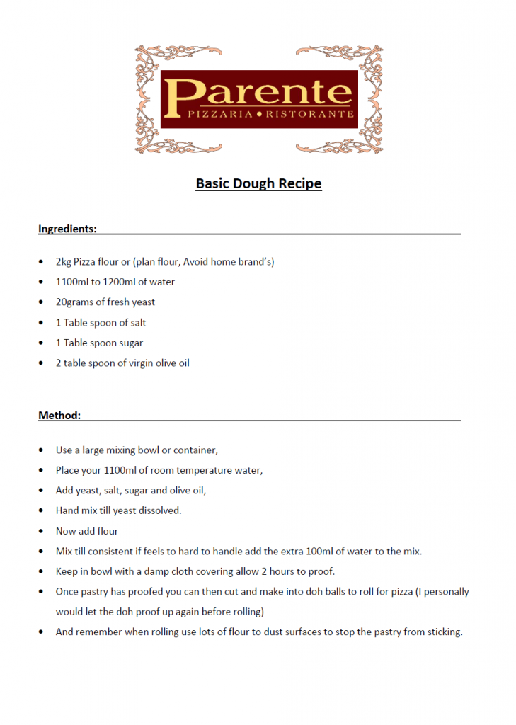 Dough Recipe
