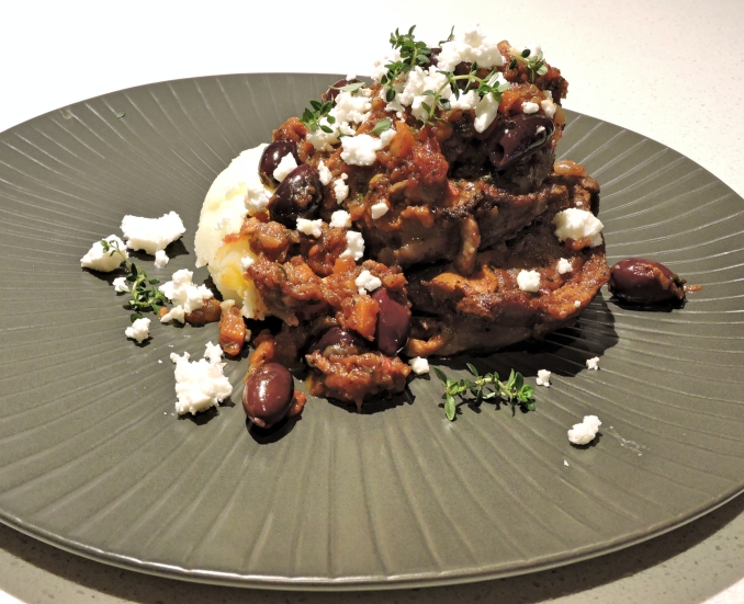 Greek Lamb Neck Stew with Skordalia