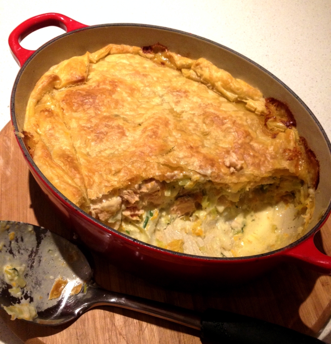 Salmon and Leek Pot Pie