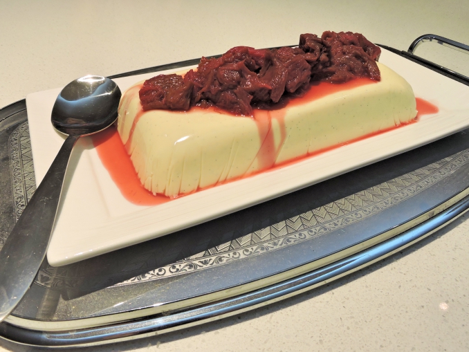 Yoghurt Panna Cotta with Rhubarb